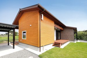 ふんだんに使った自然素材が 家族時間を優しく見守る